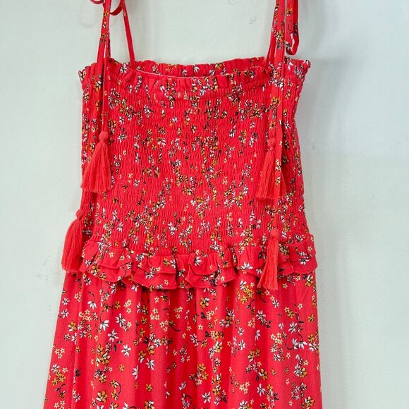 Anthropologie NEW Lost + Wander Adventures Floral Tie Shoulder Maxi Dress, Sz XS - Picture 9 of 16